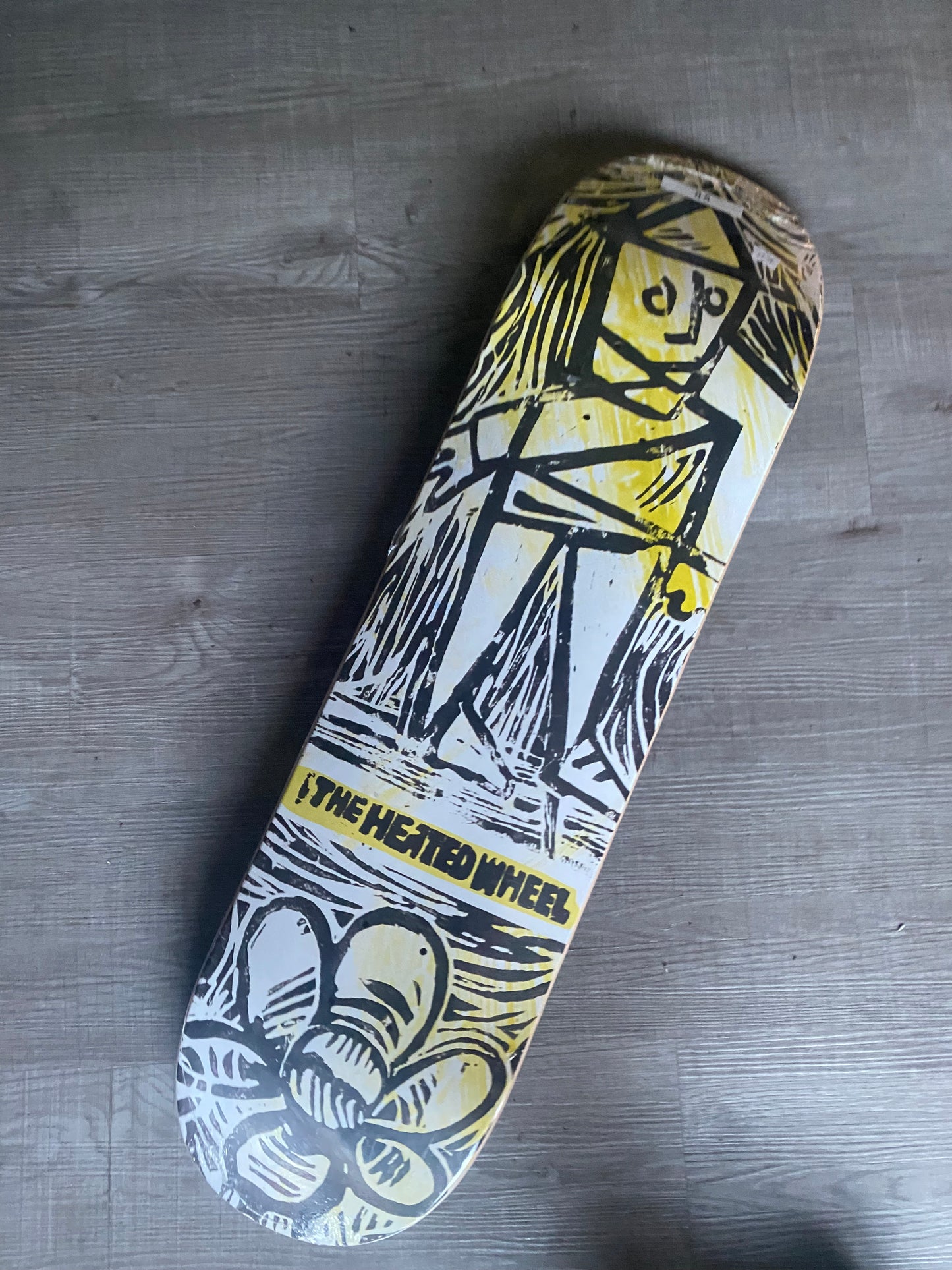 The Heated Wheels Flower guy deck 8.5